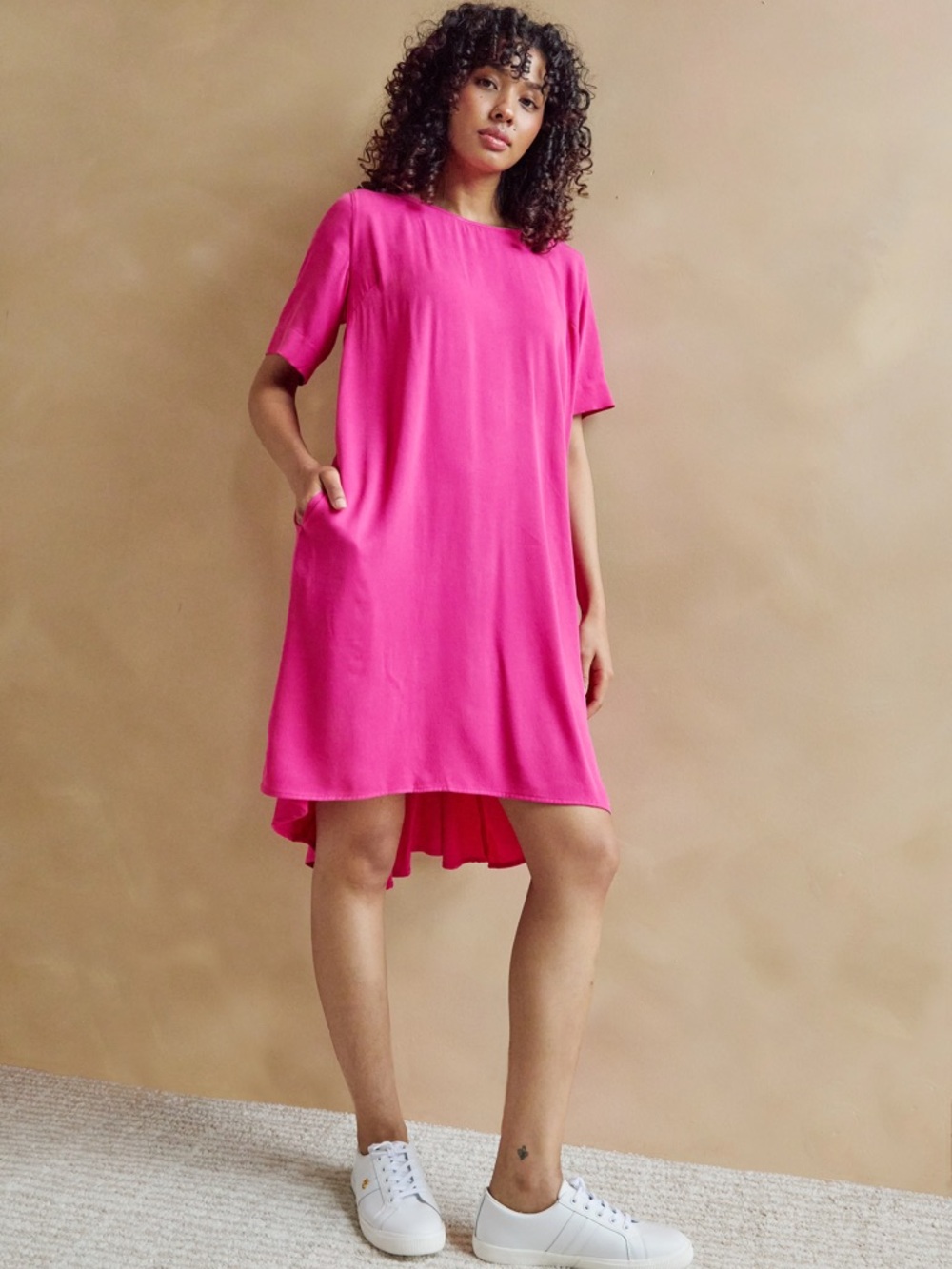 Marigold Poppy Dress with Bow Detail
